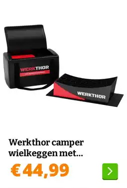 Obelink Werkthor camper wielkeggen met transporttas - Red aanbieding