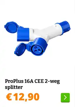 Obelink ProPlus 16A CEE 2-weg splitter aanbieding