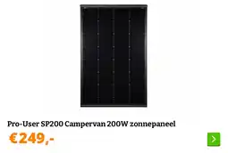 Obelink Pro-User SP200 Campervan 200W zonnepaneel aanbieding