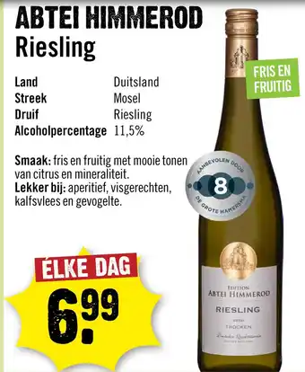 Dirck 3 Abtei Himmerod Riesling 75 cl aanbieding