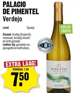 Dirck 3 Palacio de Pimentel Rueda Verdejo Cuvée Especial 75 cl aanbieding