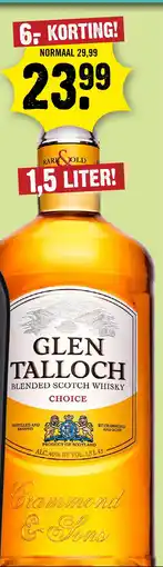 Dirck 3 Glen Talloch Whisky 150 cl aanbieding