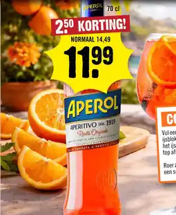 Dirck 3 Aperol Aperitivo 70 cl aanbieding