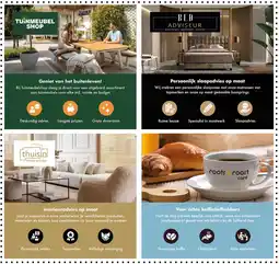 Bouwhof Tuinmeubelshop, BED Adviseur, Thuisin, Roots & Roast aanbieding