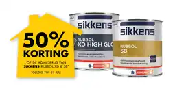 Bouwhof 50% Korting op de adviesprijs van Sikkens Rubbol XD&SB aanbieding