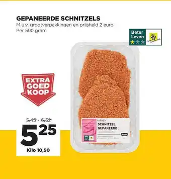 Jumbo Gepaneerde schnitzels 500 gram aanbieding