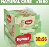 Bol.com Huggies billendoekjes Natural Care - Voordeelverpakking 30 Pakken aanbieding
