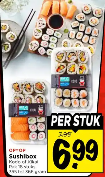 Vomar Voordeelmarkt Sushibox aanbieding