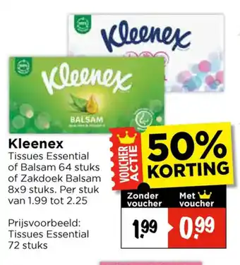 Vomar Voordeelmarkt Kleenex aanbieding