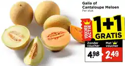Vomar Voordeelmarkt Galia of cantaloupe meloen aanbieding