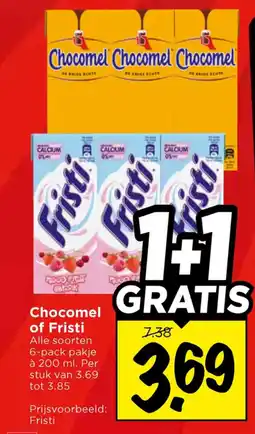 Vomar Voordeelmarkt Chocomel of fristi aanbieding