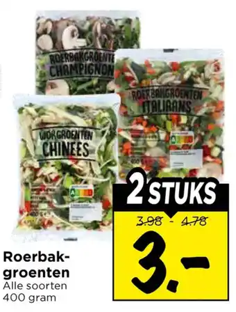 Vomar Voordeelmarkt Roerbak groenten aanbieding
