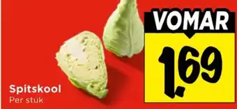 Vomar Voordeelmarkt Spitskool aanbieding
