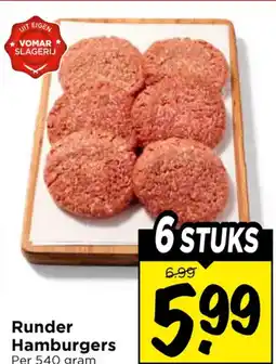 Vomar Voordeelmarkt Runder Hamburgers aanbieding