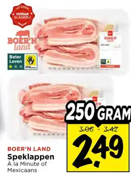 Vomar Voordeelmarkt Boer'n land speklappen aanbieding