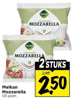 Vomar Voordeelmarkt Melkan mozzarella aanbieding