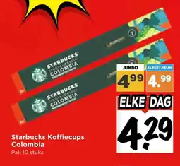 Vomar Voordeelmarkt Starbucks koffiecups colombia aanbieding