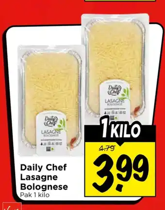 Vomar Voordeelmarkt Daily chef lasagne bolognese aanbieding