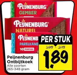 Vomar Voordeelmarkt Peijnenburg ontbijtkoek aanbieding
