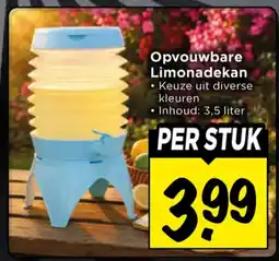 Vomar Voordeelmarkt Opvouwbare Limonadekan aanbieding