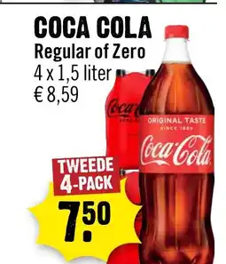 Dirck 3 Coca cola regular of zero aanbieding