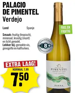 Dirck 3 Palacio de pimentel verdejo aanbieding