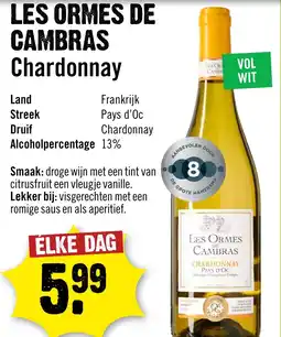 Dirck 3 Les ormes de cambras chardonnay aanbieding
