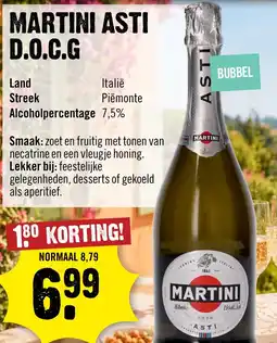 Dirck 3 Martini asti D.O.C.G aanbieding