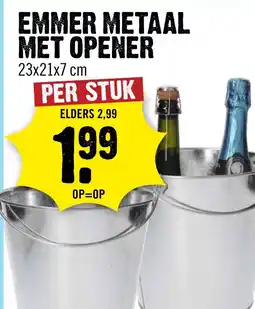 Dirck 3 Emmer metaal met opener aanbieding