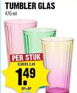 Dirck 3 Tumbler glas aanbieding