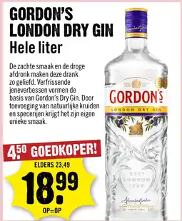 Dirck 3 Gordon's london dry gin aanbieding