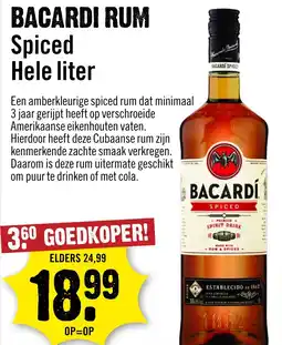 Dirck 3 Bacardi rum spiced aanbieding