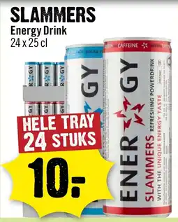 Dirck 3 Slammers energy drink aanbieding