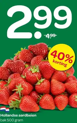 Spar Hollandse aardbeien aanbieding