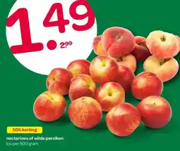Spar nectarines of wilde perziken gram aanbieding