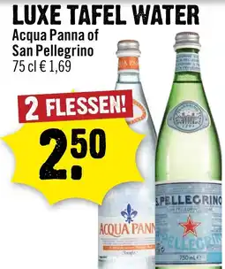 Dirck 3 Luxe tafel water aanbieding