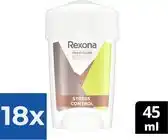 Bol.com Rexona Maximum Protection Stress Control Dry Deodorant - 45 ml - Voordeelverpakking 18 stuks aanbieding