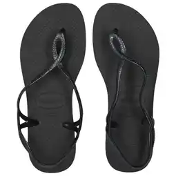 Foot Locker Havaianas Luna Slippers en Sandalen Dames - Zwart - Maat 33/34 - Plastic aanbieding