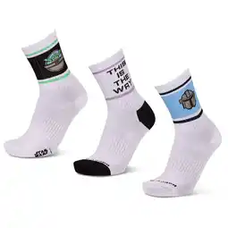 Foot Locker Happy Socks Crew 3 Pack Sokken Unisex - Wit - Maat 36-40 - Katoen aanbieding