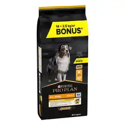 Zooplus 14 kg + 2,5 kg gratis! Purina Pro Plan Bonus Bag droogvoer voor honden 16,5 kg aanbieding