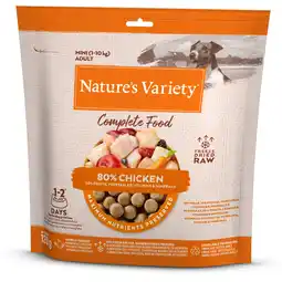 Zooplus 50% Korting! 2 x Nature's Variety hondensnack - Gevriesdroogd Compleetvoer Mini Kip (2 x 120 g) aanbieding