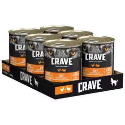 Zooplus 6x400g Adult Kip en Kalkoen Crave Hondenvoer aanbieding