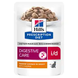 Zooplus 24 + 12 gratis! Hill’s Prescription Diet natvoer voor katten - i/d Digestive Care 36 x 85 g aanbieding