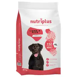 Zooplus 3kg Nutriplus Adult Dog met lam droogvoer voor honden aanbieding