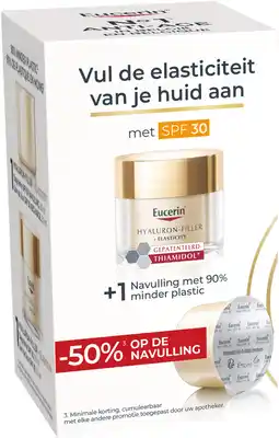De Online Drogist Eucerin Hyaluron-Filler Elasticity Dagcrème SPF30 + Navulling aanbieding