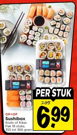 Vomar Voordeelmarkt Sushibox Kodo of Kikai aanbieding