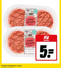 Jumbo Runder hamburgers classic aanbieding