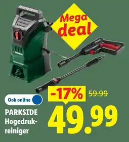 Lidl Parkside Hogedrukreiniger aanbieding