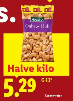 Lidl Alesto Cashew Nuts aanbieding