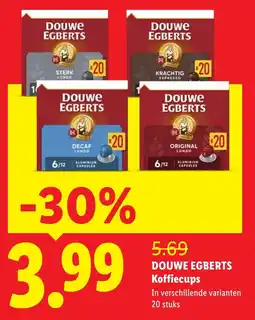 Lidl Douwe Egberts Koffiecups aanbieding